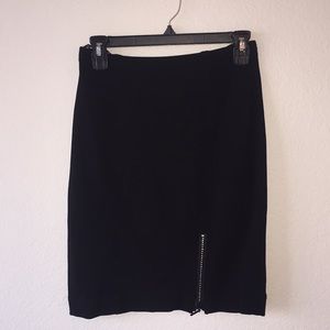 Vintage 90s black high-waisted mini skirt
